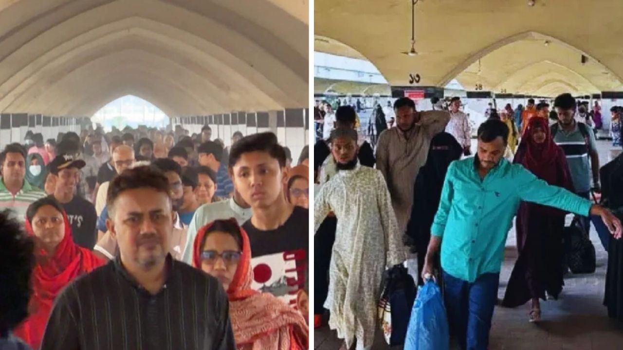 ঈদ শেষে ঢাকামুখী মানুষের ঢল, ফিরতি যাত্রায় স্বস্তি